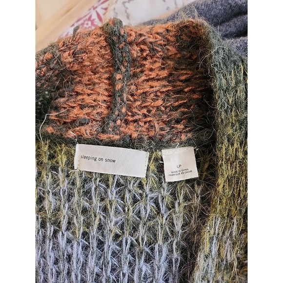 Anthropologie Sleeping On Snow Ombré Aura Cardigan Longline Duster Pockets Sz LP - Picture 5 of 11